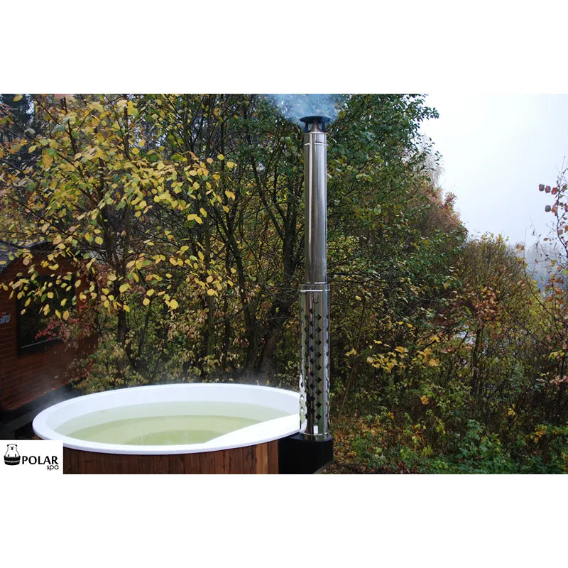 Polar Spa Elite 220 Outdoor Badefass mit integriertem Holzofen für 6-8 Personen