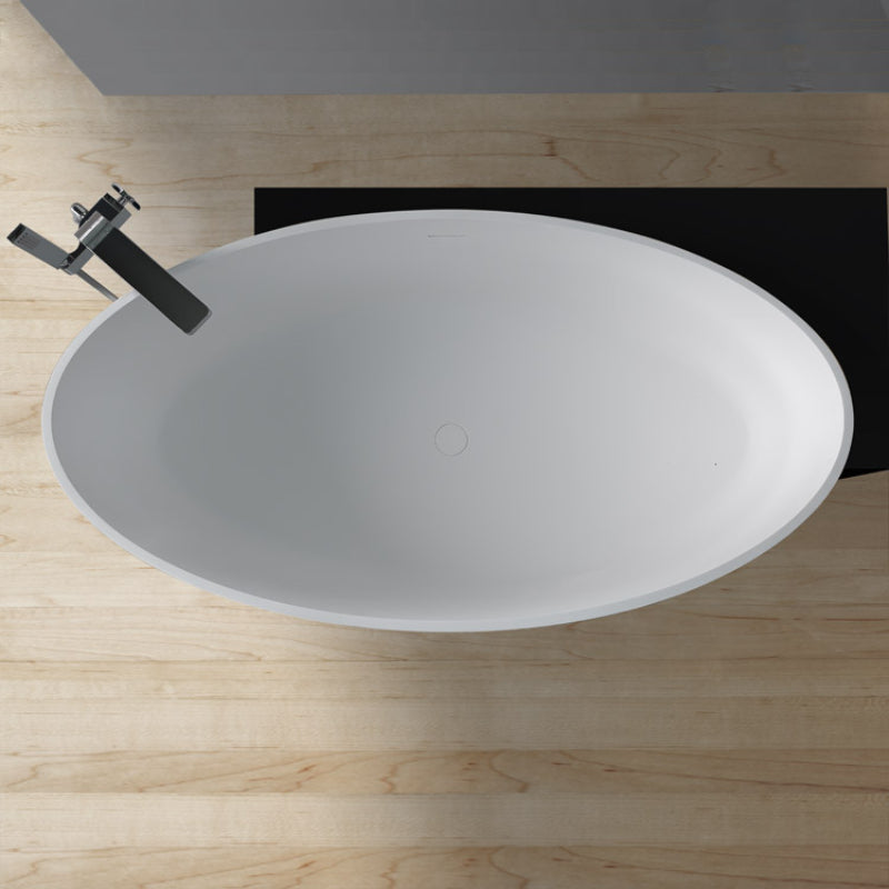 AWT StoneArt BS-550 170x93 Freistehende Mineralguss Badewanne