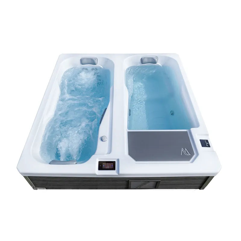 Wellis Iceland Duo Pro Eisbad & Hot Tub 220x220x76 für 2 Personen