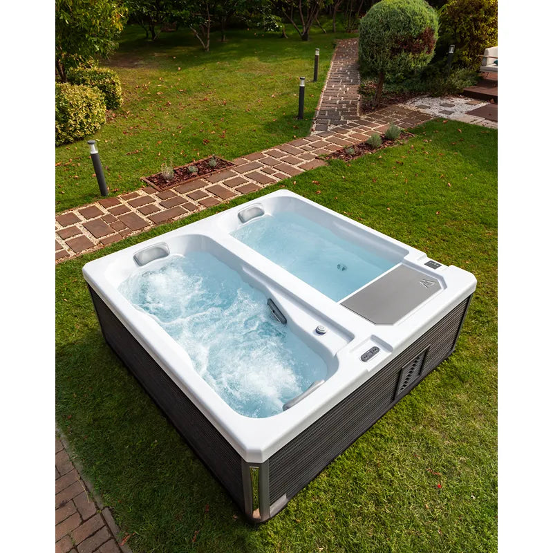 Wellis Iceland Duo Pro Eisbad & Hot Tub 220x220x76 für 2 Personen