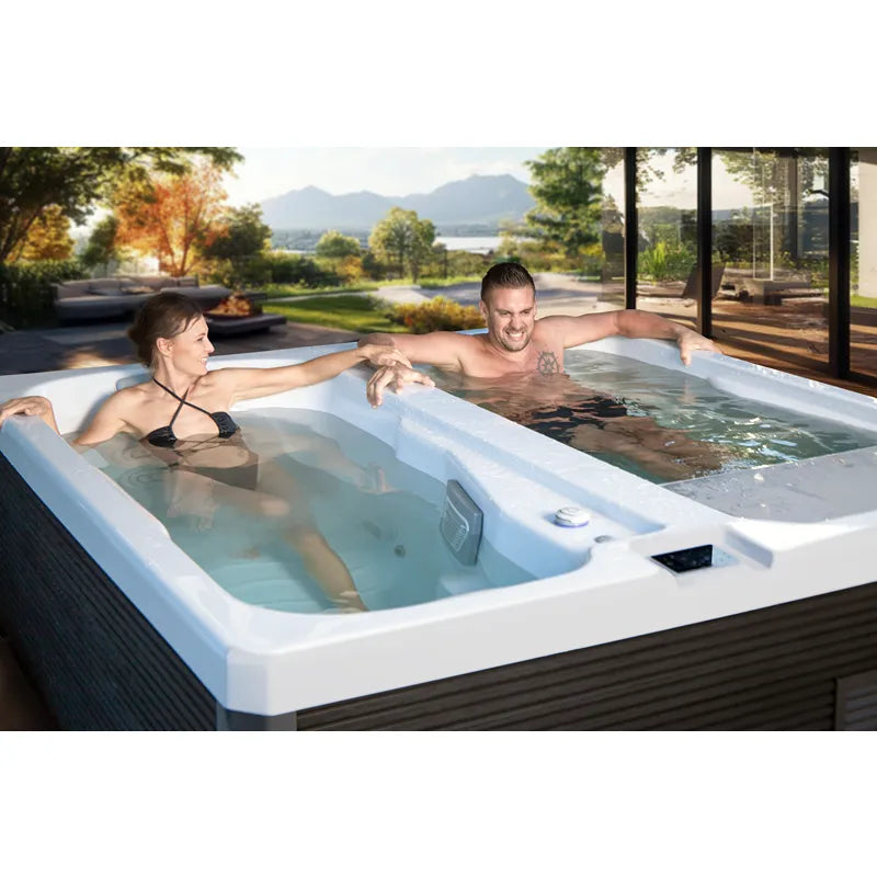 Wellis Iceland Duo Pro Eisbad & Hot Tub 220x220x76 für 2 Personen