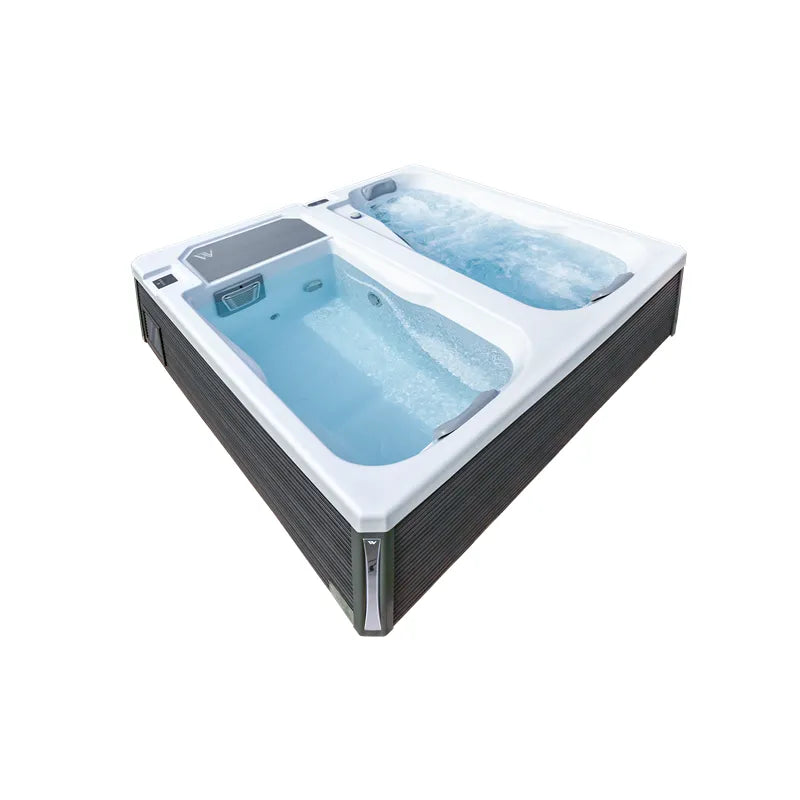 Wellis Iceland Duo Pro Eisbad & Hot Tub 220x220x76 für 2 Personen
