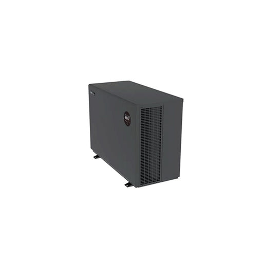 Seitliche Ansicht der Mr. Silence Inverter Pool-Wärmepumpe in elegantem Anthrazit