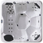 AWT Außenwhirlpool IN-801 eco Sterling Silver 200x200 Draufsicht mit Düsensystem