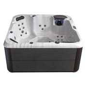 AWT Außenwhirlpool IN-801 eco Sterling Silver 200x200 mit weißem Innenraum, Düsen und Steuermodul von oben