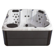 AWT Außenwhirlpool IN-801 eco Sterling Silver 200x200 mit Düsensystem und weißem Innenraum von oben