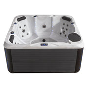 AWT Außenwhirlpool IN-801 eco Sterling Silver 200x200 von oben mit Massagedüsen und LED-Beleuchtung