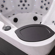 AWT Außenwhirlpool IN-802 mit Wärmepumpe CloudyBlack Innenansicht mit Düsen und Sitzflächen