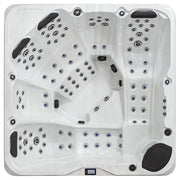 AWT Außenwhirlpool IN-803 extreme 235x235 Draufsicht mit Massagedüsen und Sitzplätzen