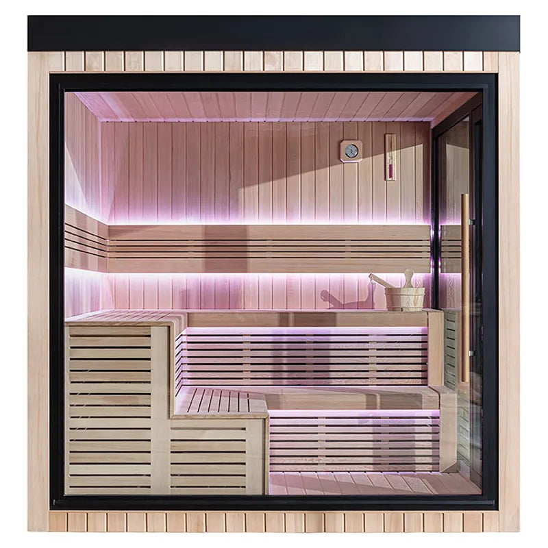 AWT THE CUBE X5-L Gartensauna Hemlock 235x235