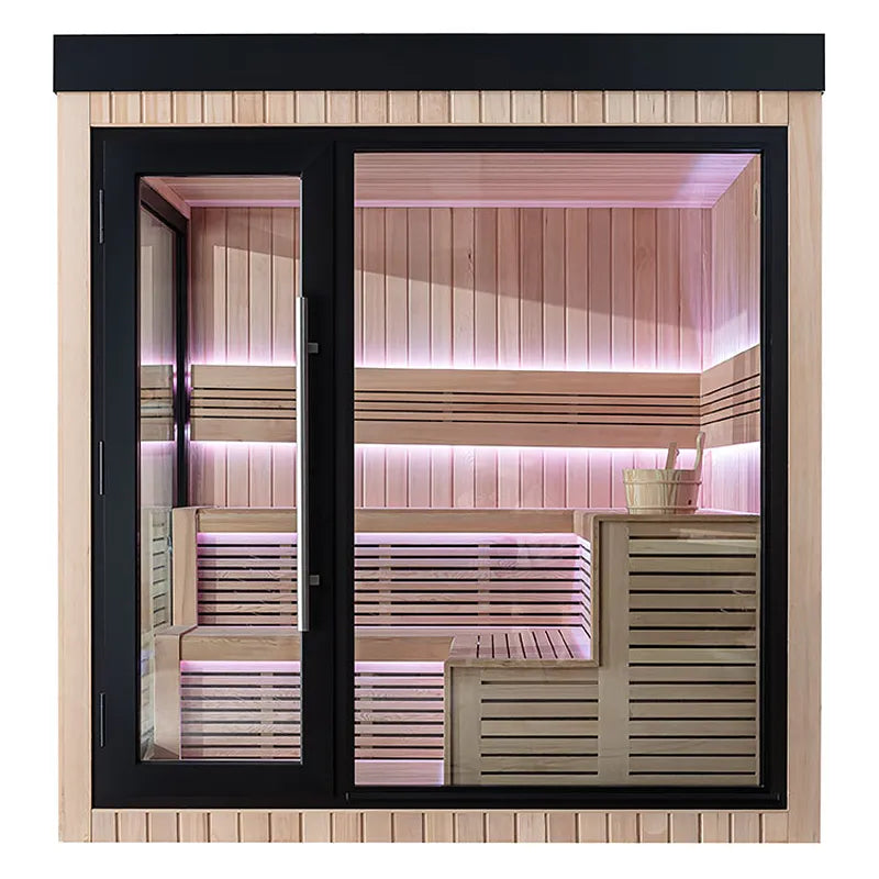 AWT THE CUBE X5-L Gartensauna Hemlock 235x235