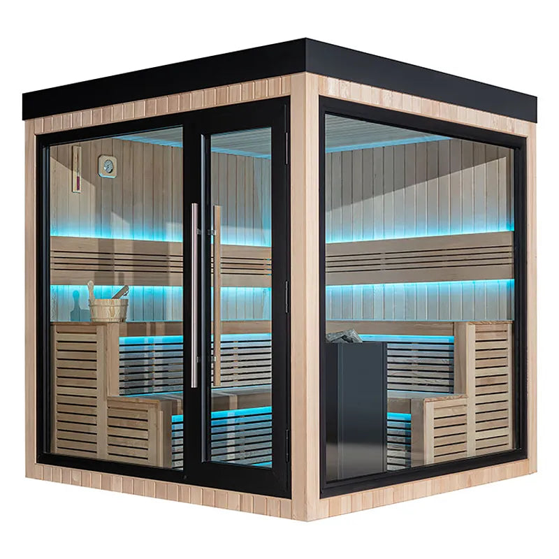 AWT THE CUBE X5-R Gartensauna Hemlock 235x235