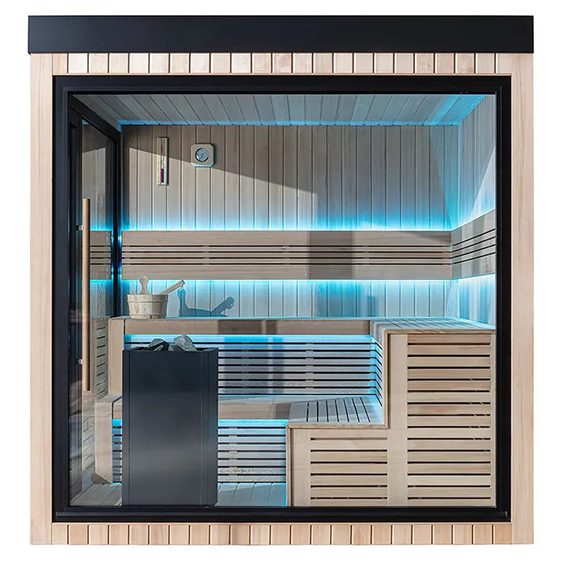 AWT THE CUBE X5-R Gartensauna Hemlock 235x235