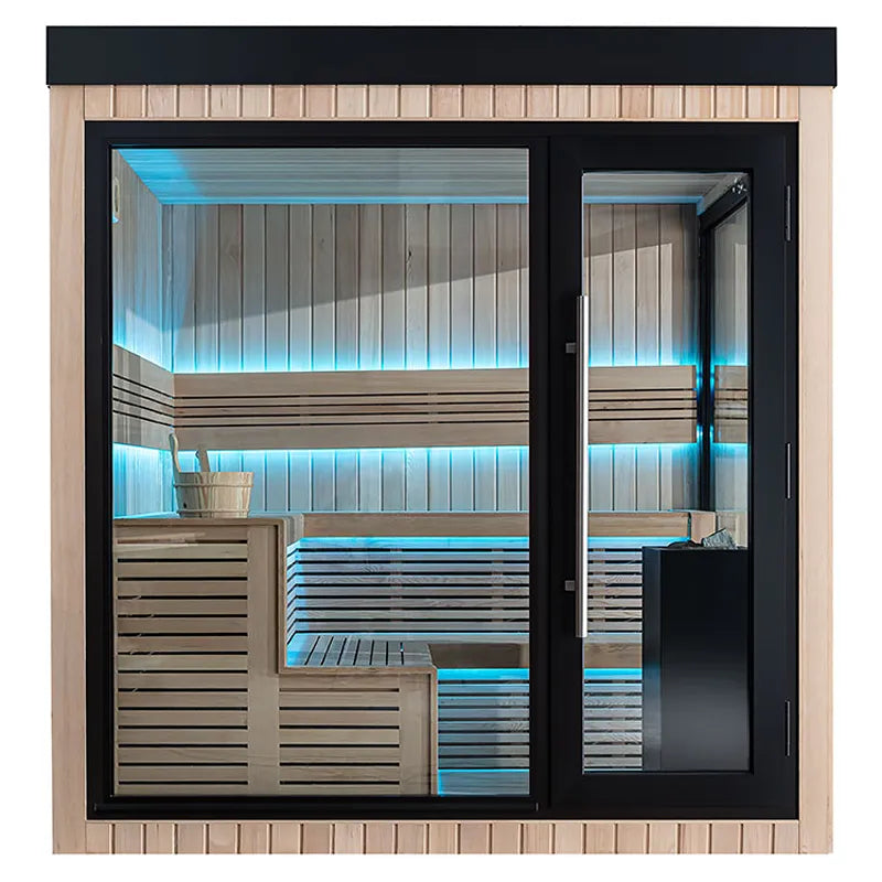 AWT THE CUBE X5-R Gartensauna Hemlock 235x235