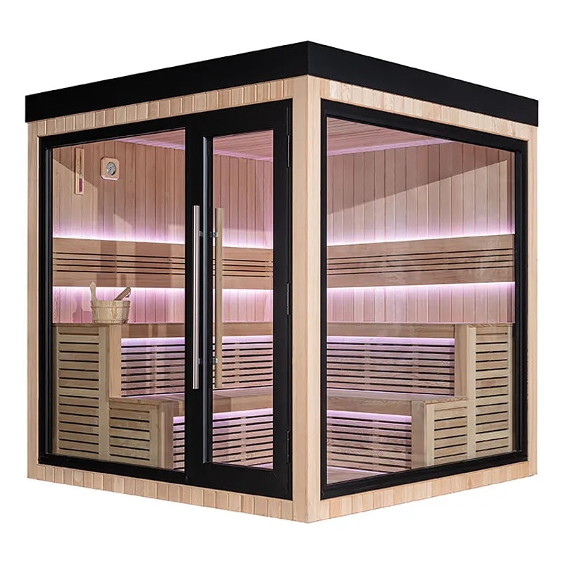 AWT THE CUBE X5-R Gartensauna Hemlock 235x235