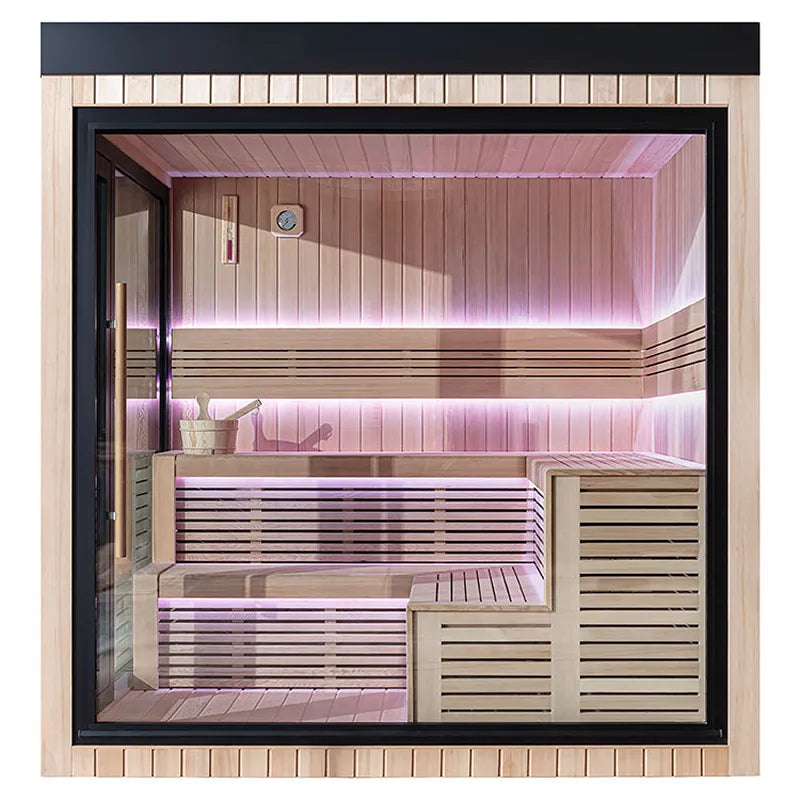 AWT THE CUBE X5-R Gartensauna Hemlock 235x235