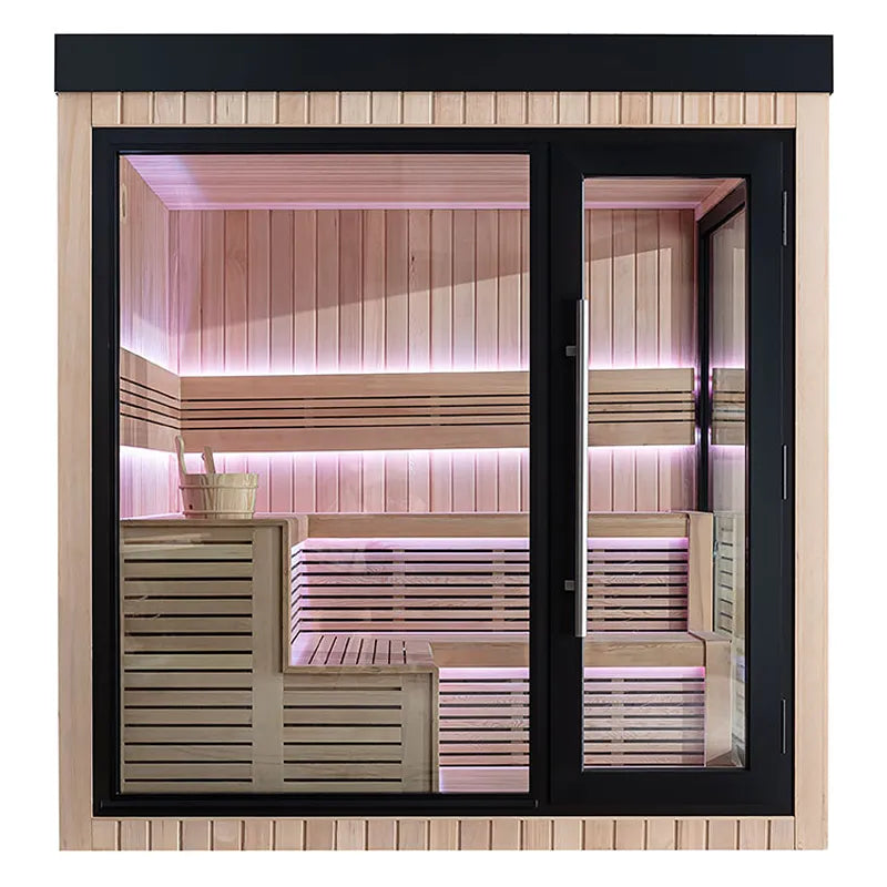 AWT THE CUBE X5-R Gartensauna Hemlock 235x235