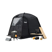 Bast Näver Premium Zeltsauna für 2-6 Personen mit Ofen, tragbar, über 100°C, inkl. Zubehör