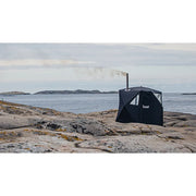 Bast Näver Premium Zeltsauna am Strand mit Rauchwolke, tragbare 2-6 Personen Sauna über 100°C
