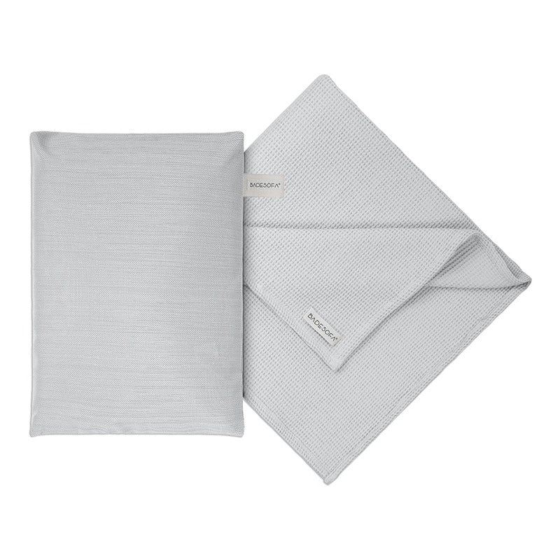 Dampfsauna Set von Badesofa in Hellgrau – hochwertiges Sauna-Zubehör für stilvolle Wellnessmomente