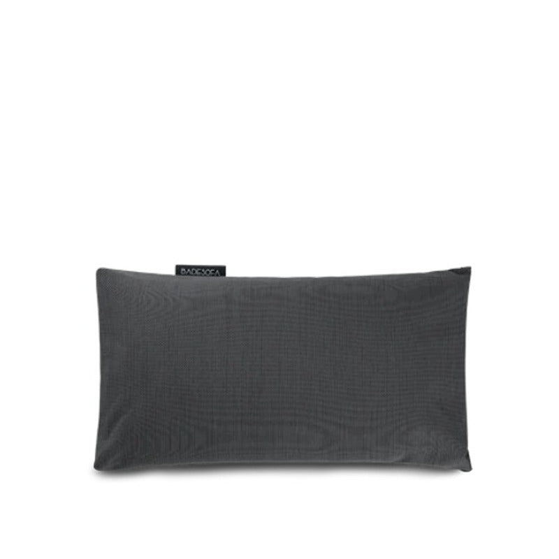 Modernes Badesofa Fußkissen in Graphit – freigestellt auf Weiß