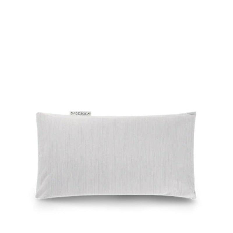 Badesofa Fußkissen in edlem Perlmutt – Produktdarstellung auf Weiß