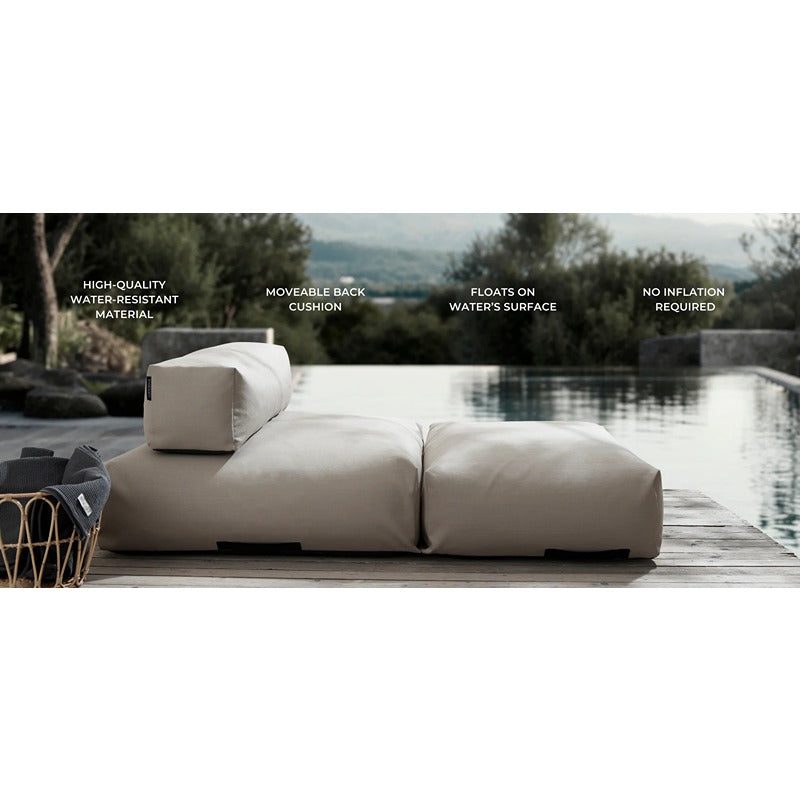 POOLSOFA Double von Badesofa am Infinitypool mit beweglichem Rückenkissen