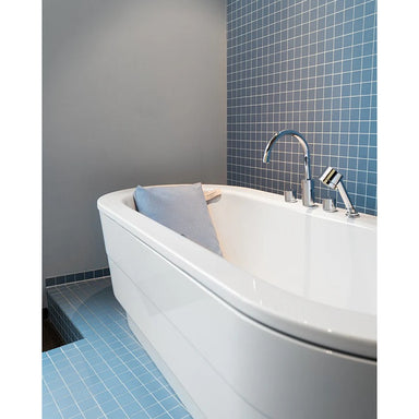 Rückenkissen Slim in Blau – elegantes Badewannenkissen für entspannten Liegekomfort