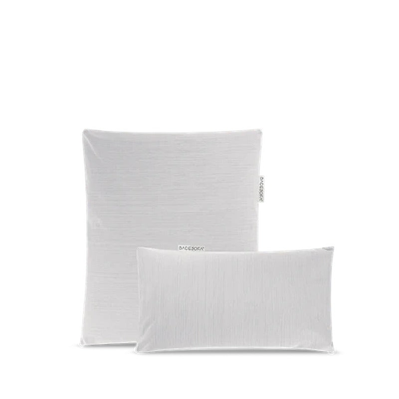 Badesofa Rückenkissen und Fußkissen in Hellgrau – stilvolles Set für minimalistischen Komfort in der Badewanne