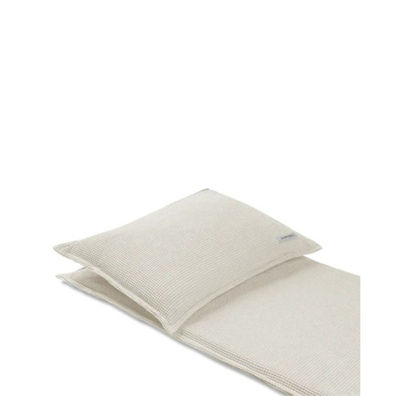 Natürliches Saunasofa Set Long in Farbe Nature – Bio-Baumwolle in zeitlosem Ton