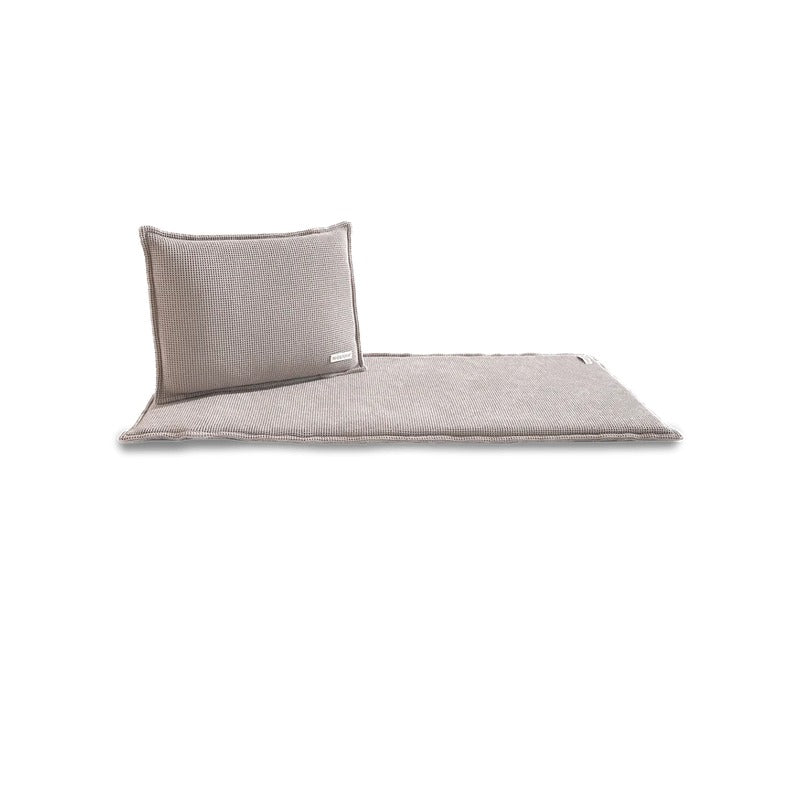 Saunasofa Set Short von Badesofa in Taupe – Auflage mit ergonomischem Kissen