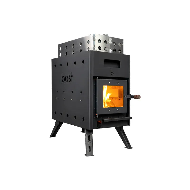 Bast Björk Premium Zeltsauna mit Holzofen, tragbarer Saunaofen für 4-10 Personen mit über 100 °C