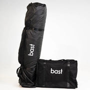 Bast Näver Basic Saunazelt - 2-6 Personen, tragbar in schwarzer Transporttasche mit Packsäcken