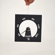 Analoges Sauna-Thermometer zur Temperaturkontrolle in der Bast Näver Deluxe Zeltsauna