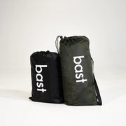 Transporttaschen für Bast Björk Deluxe Zeltsauna und Saunaofen in aufrechter Position