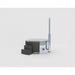 Edler runder Hot Tub Benas In in Schwarz mit integriertem Holzofen