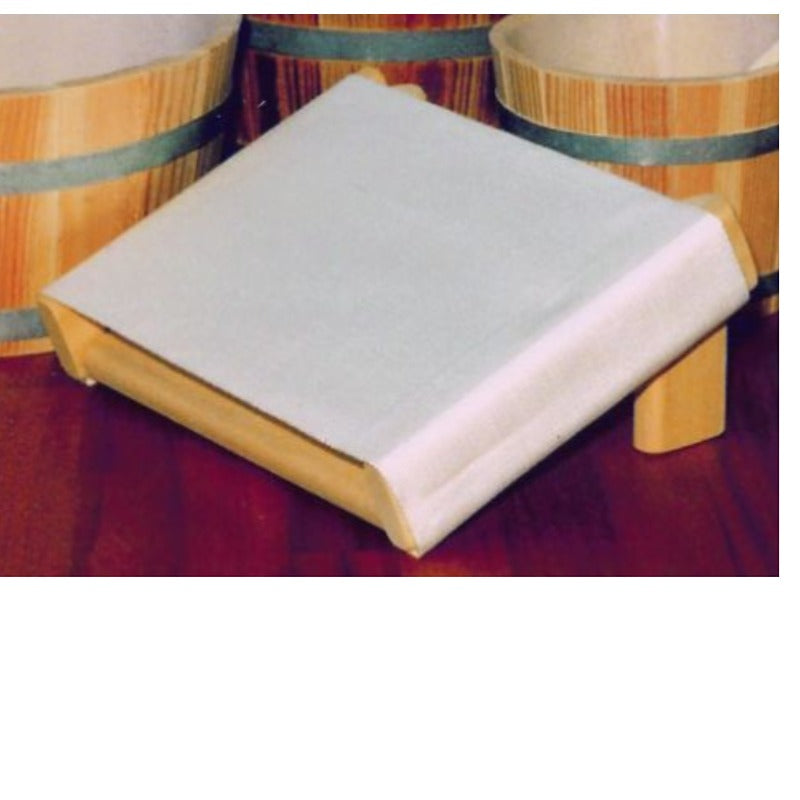 Flache Blumenberg Sauna-Kopfstütze mit Stoffauflage