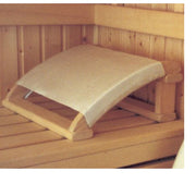 Blumenberg Sauna-Kopfstütze mit Stoffbespannung auf Saunabank