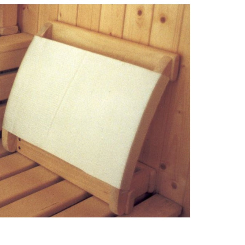 Blumenberg Sauna-Kopfstütze mit Stoffbespannung an Saunawand