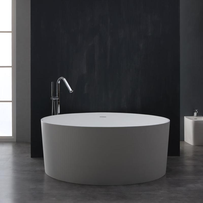 AWT StoneArt BS-507 150x150 Freistehende Mineralguss Badewanne