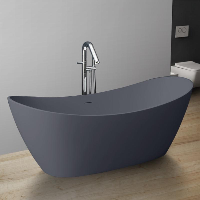 AWT StoneArt BS-526 185x79 Freistehende Mineralguss Badewanne