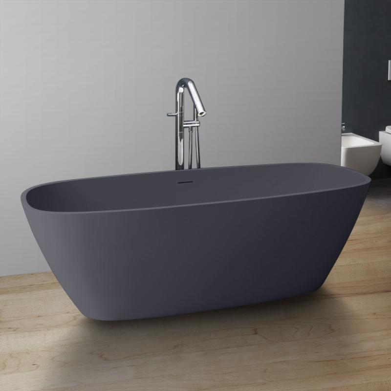 AWT StoneArt BS-528 175x75 Freistehende Mineralguss Badewanne