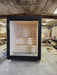 Celsium Jonas Sauna in Schwarz mit Glasfront und Innenausbau aus 44 mm Massivholz