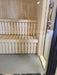 Celsium Jonas Sauna Innenansicht mit 44 mm Massivholz und zweistufigen Holzbänken