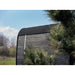 Seitenansicht der Celsium Ula Small Outdoor Sauna in Shou Sugi Ban Optik mit schwarzem Bitumendach – stilvolle Holzstruktur für naturnahe Wellnessmomente