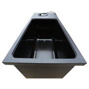 Chill Tubs Obsidian V2 – Frontalansicht der ergonomisch geformten Innenwanne