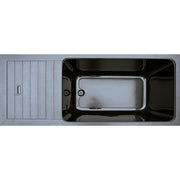 Chill Tubs Obsidian V2 – Draufsicht auf das schwarze Kältebecken mit glänzender Acrylwanne