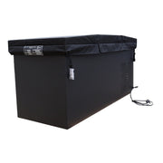 Chill Tubs Obsidian V2 – Rückseitige Gesamtansicht mit Stromkabel und Technikmodul