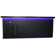 Chill Tubs Obsidian V2 – klare Frontansicht ohne Abdeckung mit durchgehender LED-Lichtleiste