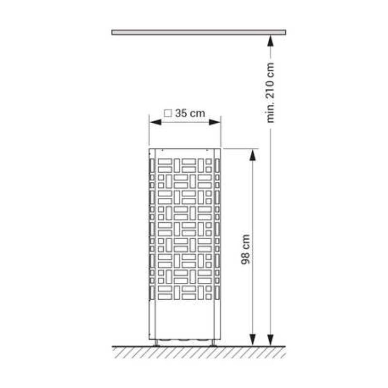 EOS Edge Saunaofen Standausführung